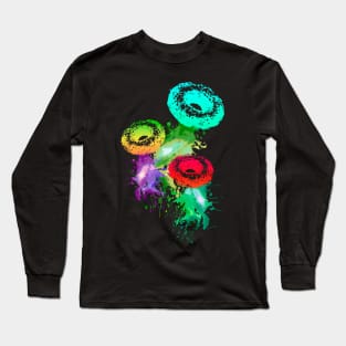 Colorful Donuts - Version 5 Long Sleeve T-Shirt